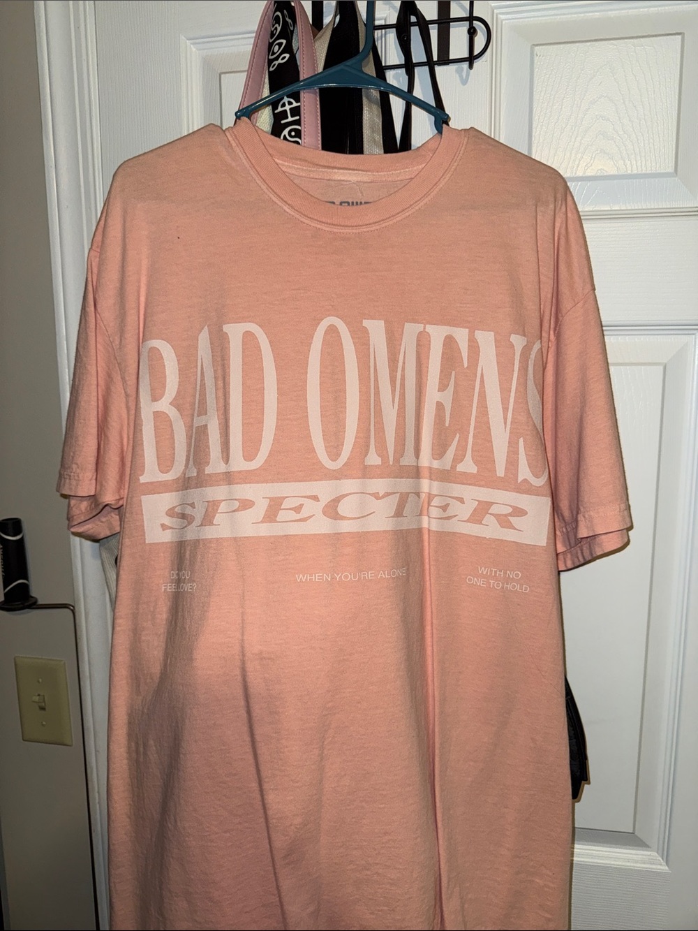 Bad Omens 'Specter' Graphic Tee - Peach Pink
